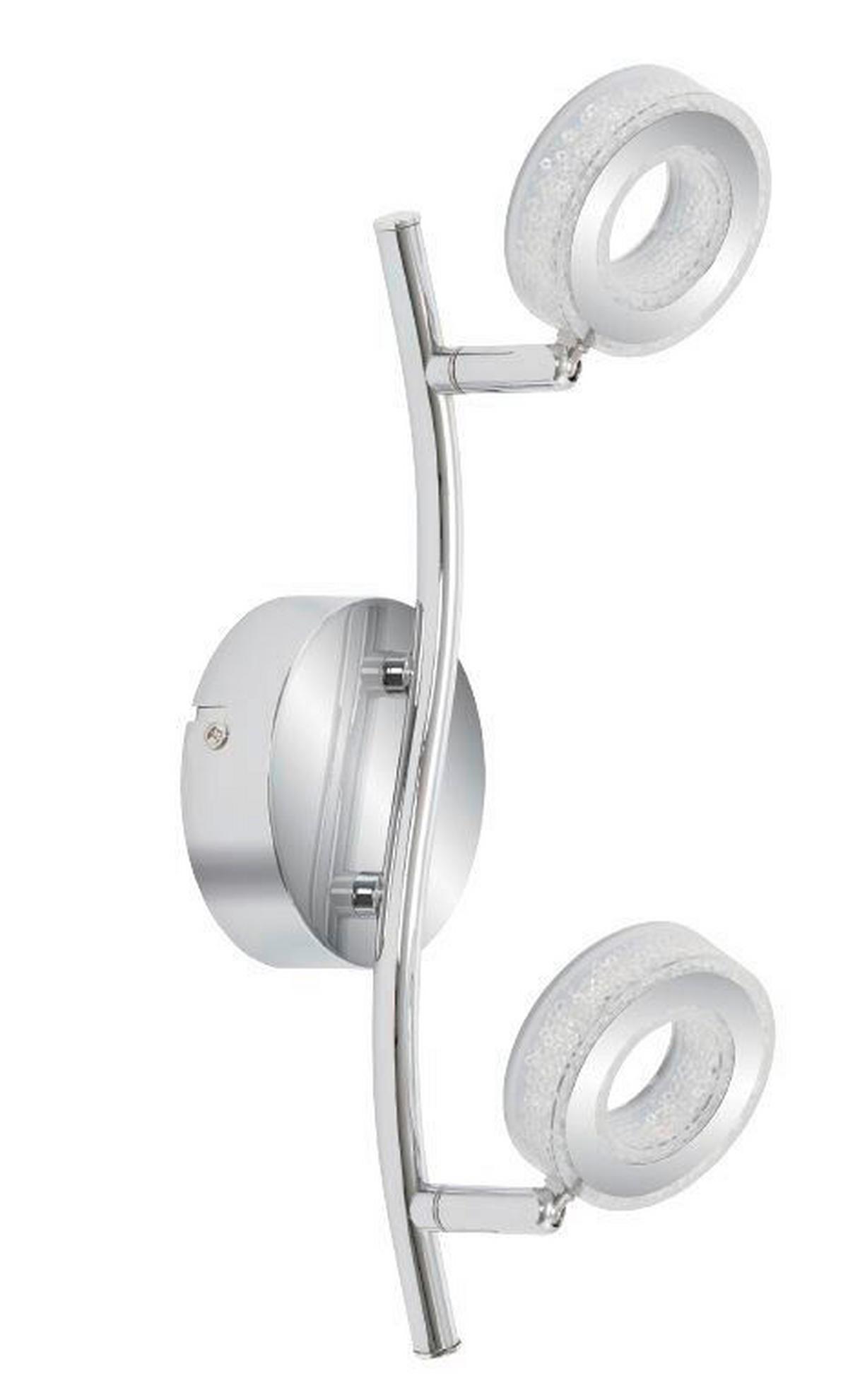 LED-TAKLAMPA Vinola 34/9/16 cm  - kromfärg, Design, metall/plast (34/9/16cm)