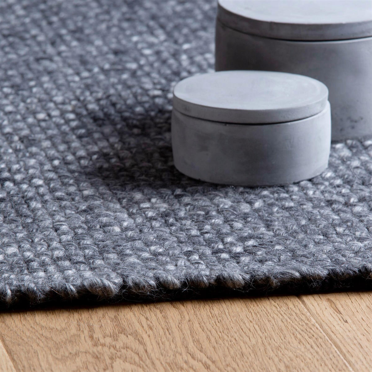 FLACHWEBETEPPICH 140/200 cm Anthrazit  - Anthrazit, Basics, Textil (140/200cm) - Kayoom