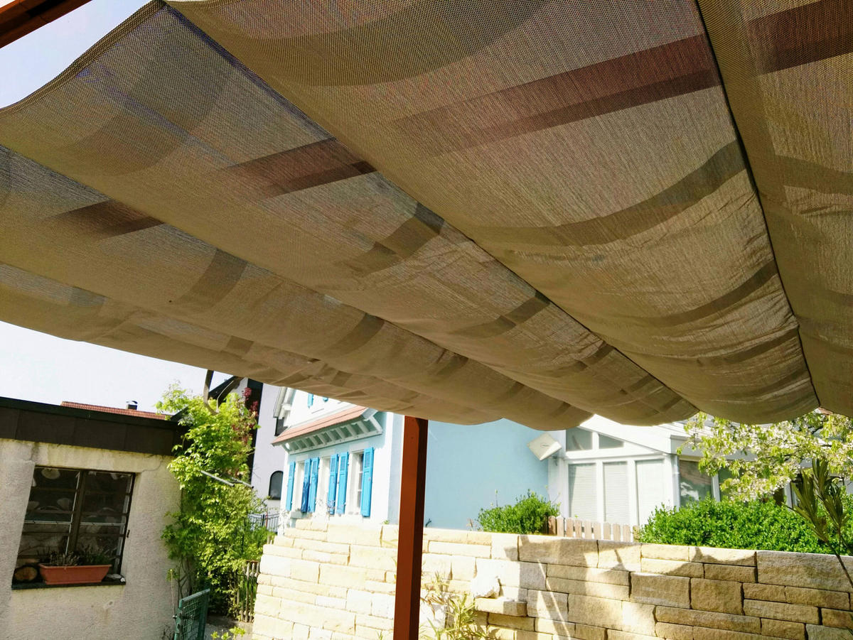 PERGOLA velikost: 350/235/350 cm - tmavě hnědá, Basics, kov/plast (350/235/350cm)