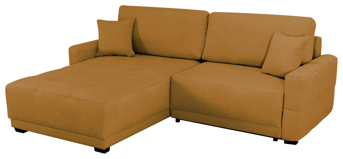 ECKSOFA Gelb Chenille, Struktur  - Gelb, Design, Textil (237/186cm) - MID.YOU