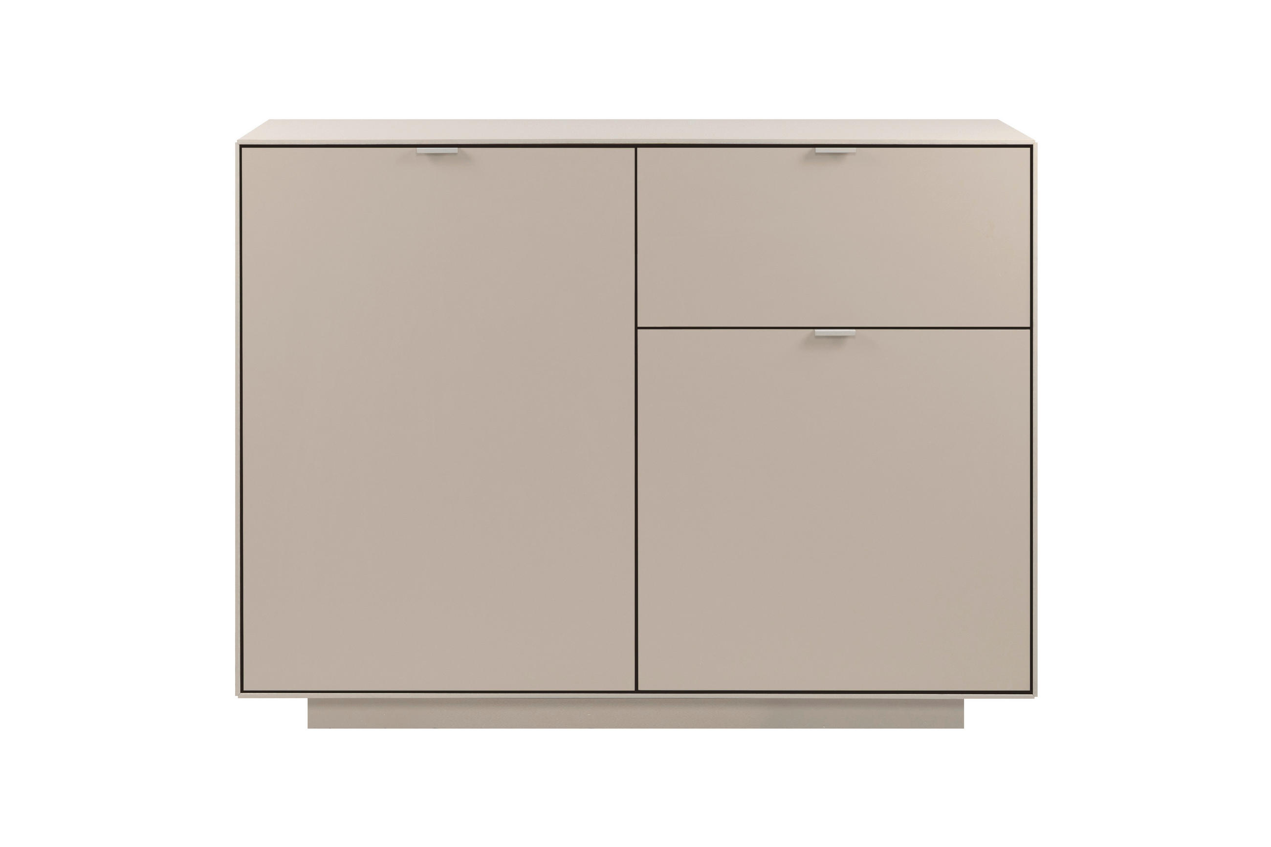 KOMMODE Sofia  in 120/90/37,5 cm  - Sandfarben, Design, Holzwerkstoff/Kunststoff (120/90/37,5cm) - MID.YOU