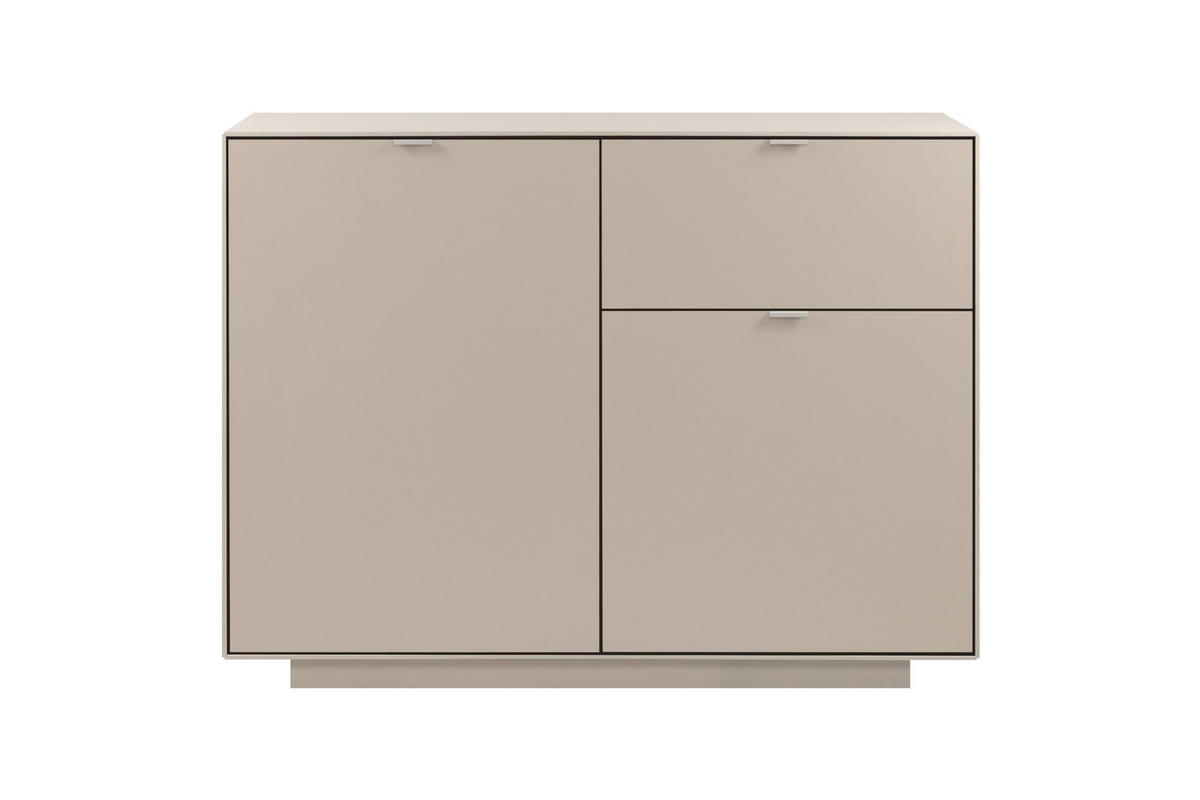 KOMMODE Sofia  in 120/90/37,5 cm  - Sandfarben, Design, Holzwerkstoff/Kunststoff (120/90/37,5cm) - MID.YOU