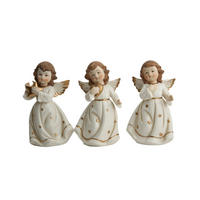 ÎNGER DECORATIV - alb/auriu, Lifestyle, ceramică (11,2/18,4/8,8cm) - X-Mas