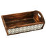 DEKOTABLETT - Silberfarben/Braun, LIFESTYLE, Glas/Holz (40/11/27cm)