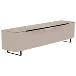 LOWBOARD Schwarz, Sandfarben  210/51/45 cm  - Sandfarben/Schwarz, Design, Glas/Holzwerkstoff (210/51/45cm) - Moderano