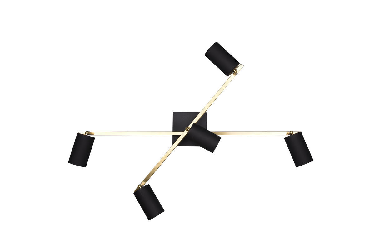 STRAHLER 77,4/57,4/22,4 cm   - Goldfarben/Schwarz, Basics, Metall (77,4/57,4/22,4cm) - Trio Leuchten