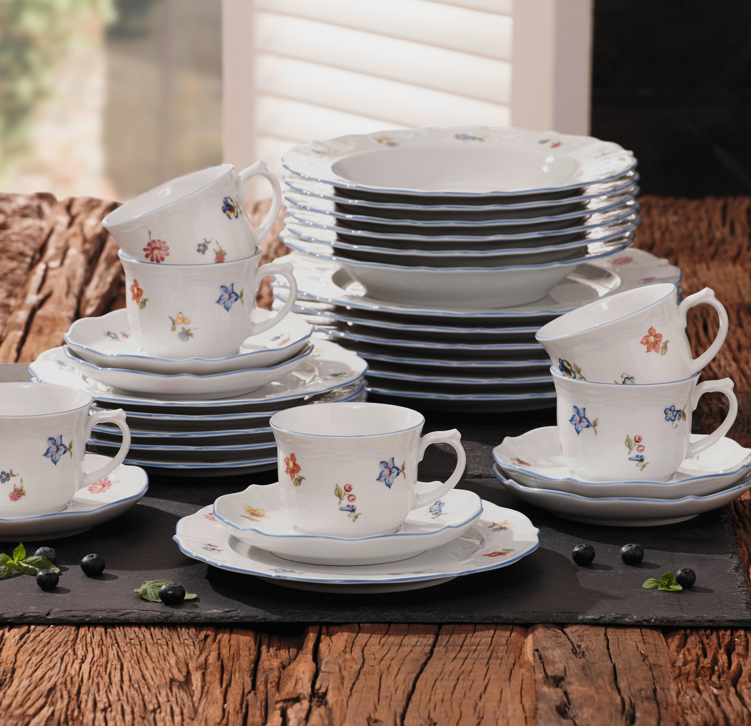 KOMBISERVICE Weiß 30-teilig  - Weiß, Basics, Keramik (36.3/29.8/28.5cm) - Seltmann Weiden