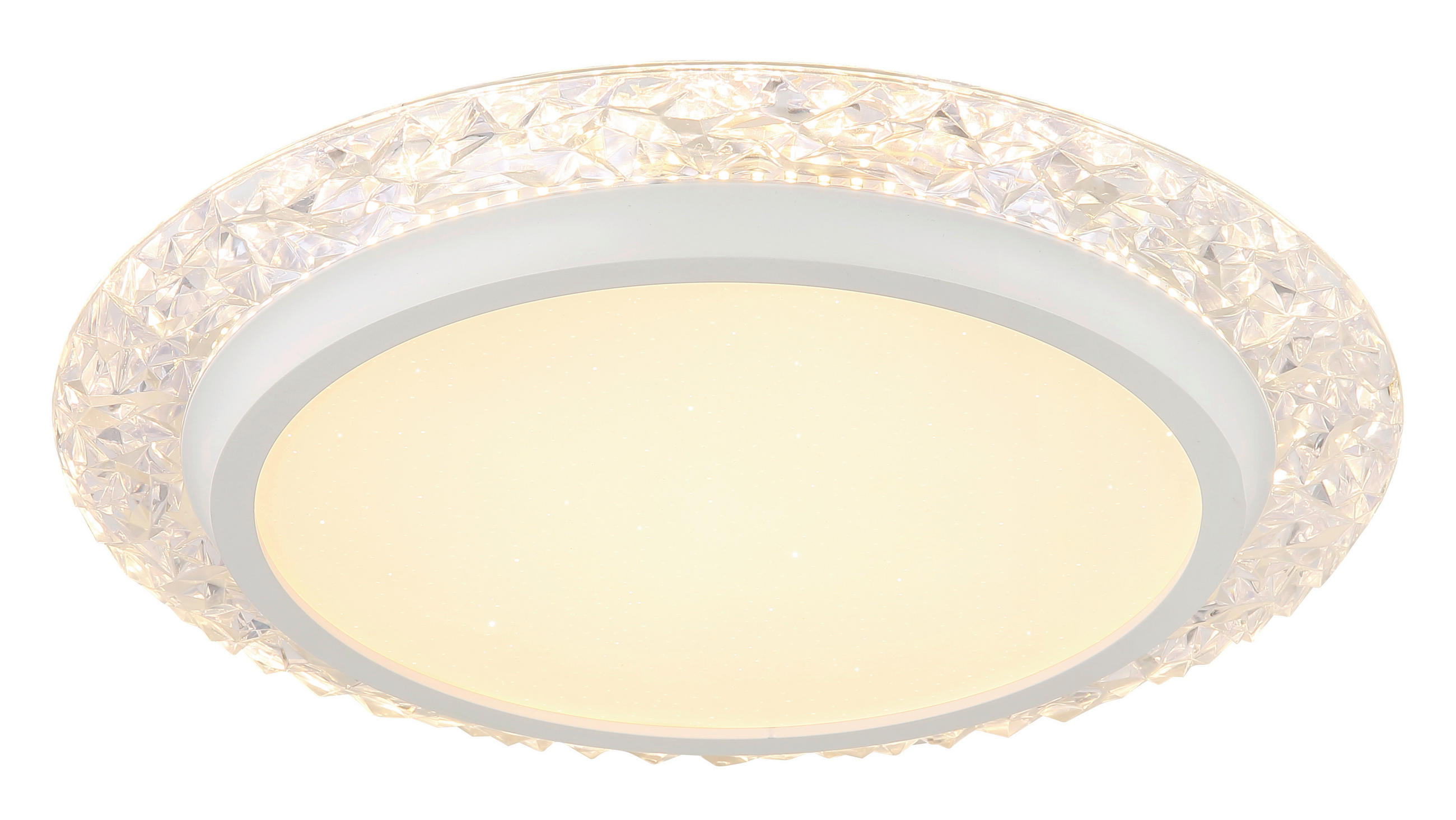 PLAFONIERĂ CU LED - alb/transparent, Konventionell, plastic/metal (40/6cm) - Globo