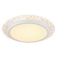 LED-TAKLAMPA 40/6 cm  - vit/transparent, Klassisk, metall/plast (40/6cm) - Globo