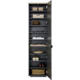 GARDEROBENSCHRANK  in 50/200/40 cm  - Anthrazit/Schwarz, Design, Holzwerkstoff/Metall (50/200/40cm) - Dieter Knoll