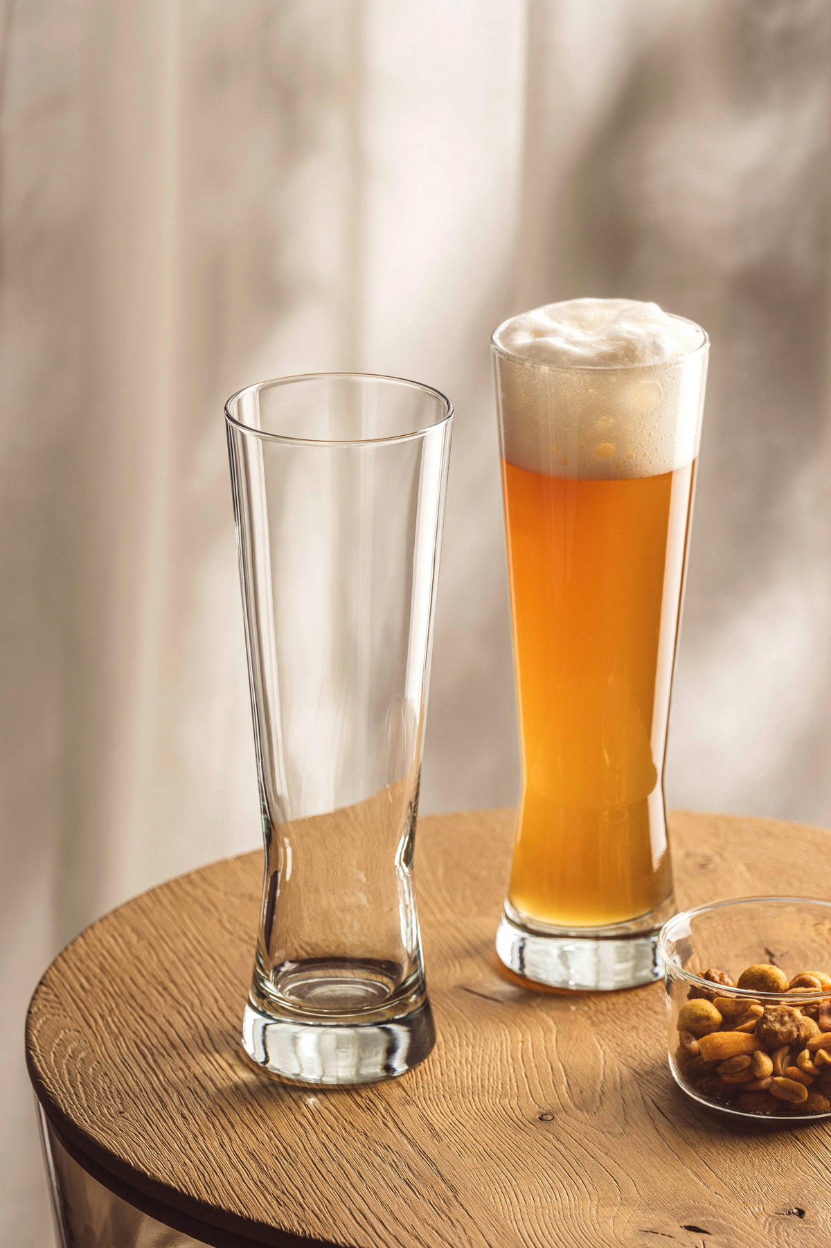 WEIZENBIERGLÄSERSET 2-teilig  - Transparent, KONVENTIONELL, Glas (17/25,6/8,5cm) - Leonardo