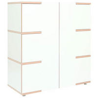 KOMMODE  in 100/110/45 cm  - Buchefarben/Alufarben, Design, Holzwerkstoff (100/110/45cm) - Tojo