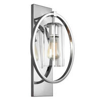 NÁSTENNÉ SVIETIDLO, 26,7/15,6/45,7 cm - chrómová, Konventionell, kov (26,7/15,6/45,7cm) - Elstead Lighting