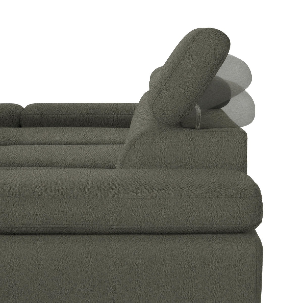 HÖRNSOFFA i vävt tyg mörkgrön  - grön/ljusgrå, Modern, metall/textil (93/90/277cm) - MID.YOU