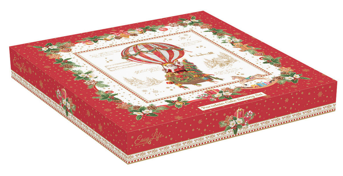 SET ZA PEKO - rdeča/zelena, Basics, keramika (32/32/1cm) - Easy Life