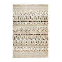 WEBTEPPICH Wohnzimmer 120/175 cm Beige rechteckig  - Beige, Basics, Naturmaterialien/Textil (120/175cm) - Novel