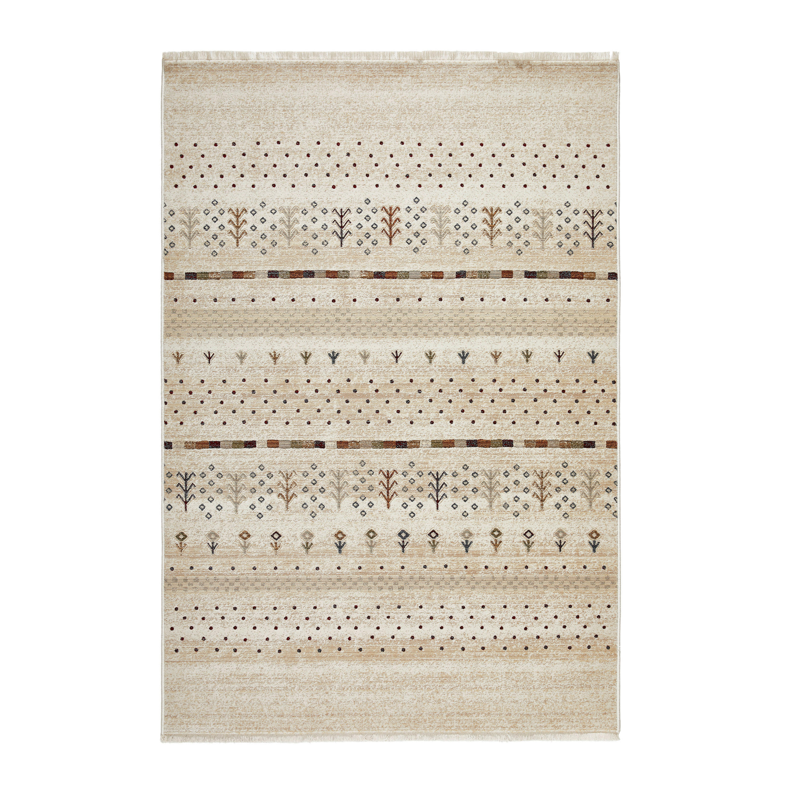 Novel Webteppich Beige 120x175 cm