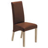 STUHL Lederlook Sonoma Eiche, Kastanienfarben  - Kastanienfarben/Sonoma Eiche, KONVENTIONELL, Holz/Textil (47/102/57cm) - Carryhome