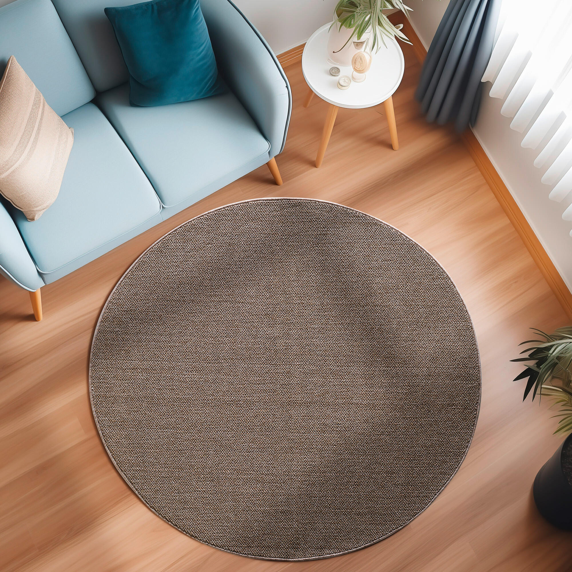 WEBTEPPICH 120 cm LOOM Braun  - Braun, Basics, Textil (120cm) - Novel