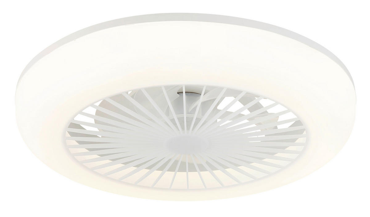 DECKENVENTILATOR Ferrell 45/140 cm  - Transparent/Opal, Design, Kunststoff (45/140cm) - Globo