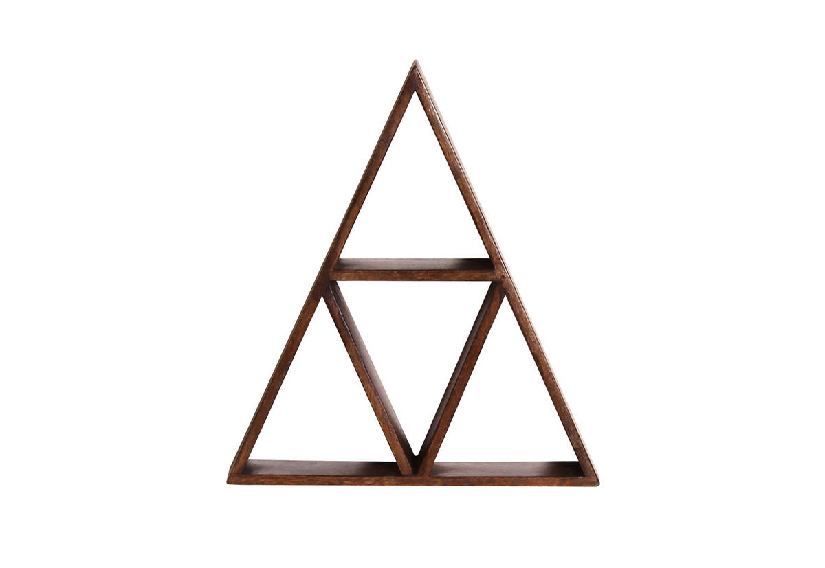 WANDREGAL 40/45/10 cm  - Naturfarben, Design, Holz (40/45/10cm) - Livetastic