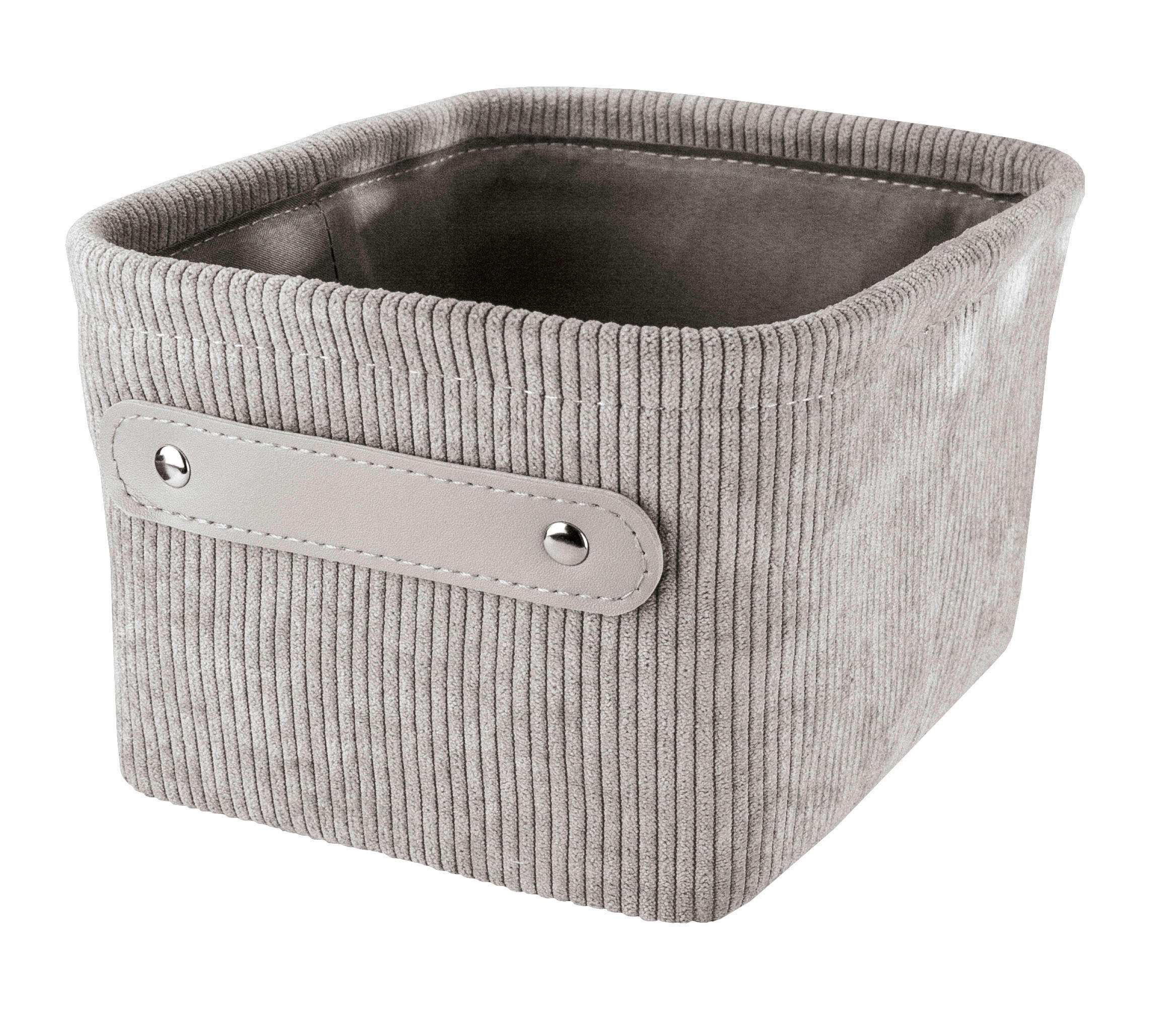Kleine Wolke Aufbewahrungsbox Bedford Hellgrau 17x11.5x22 cm