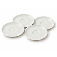 ESPRESSO-UNTERTASSE  - Weiß, Trend, Keramik (10,6/1,3cm) - Dieter Knoll