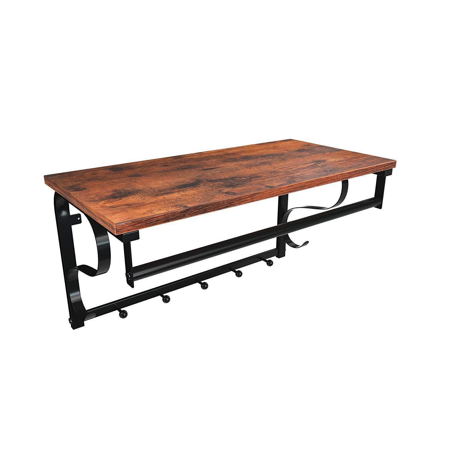 WANDGARDEROBE  in Braun, Schwarz  - Schwarz/Braun, Trend, Holzwerkstoff (60/31,7/30cm) - Boxxx