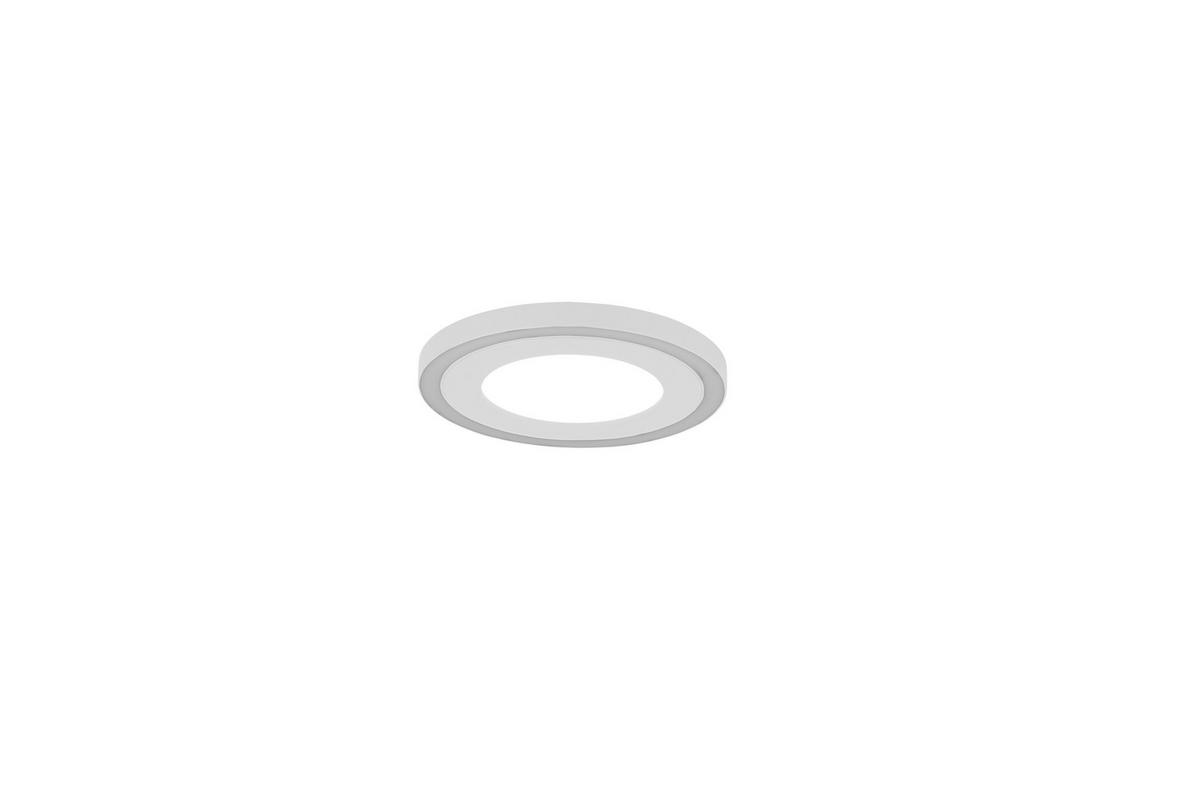 LED-DECKENLEUCHTE Carus 20/4 cm   - Weiß, Basics, Kunststoff (20/4cm)