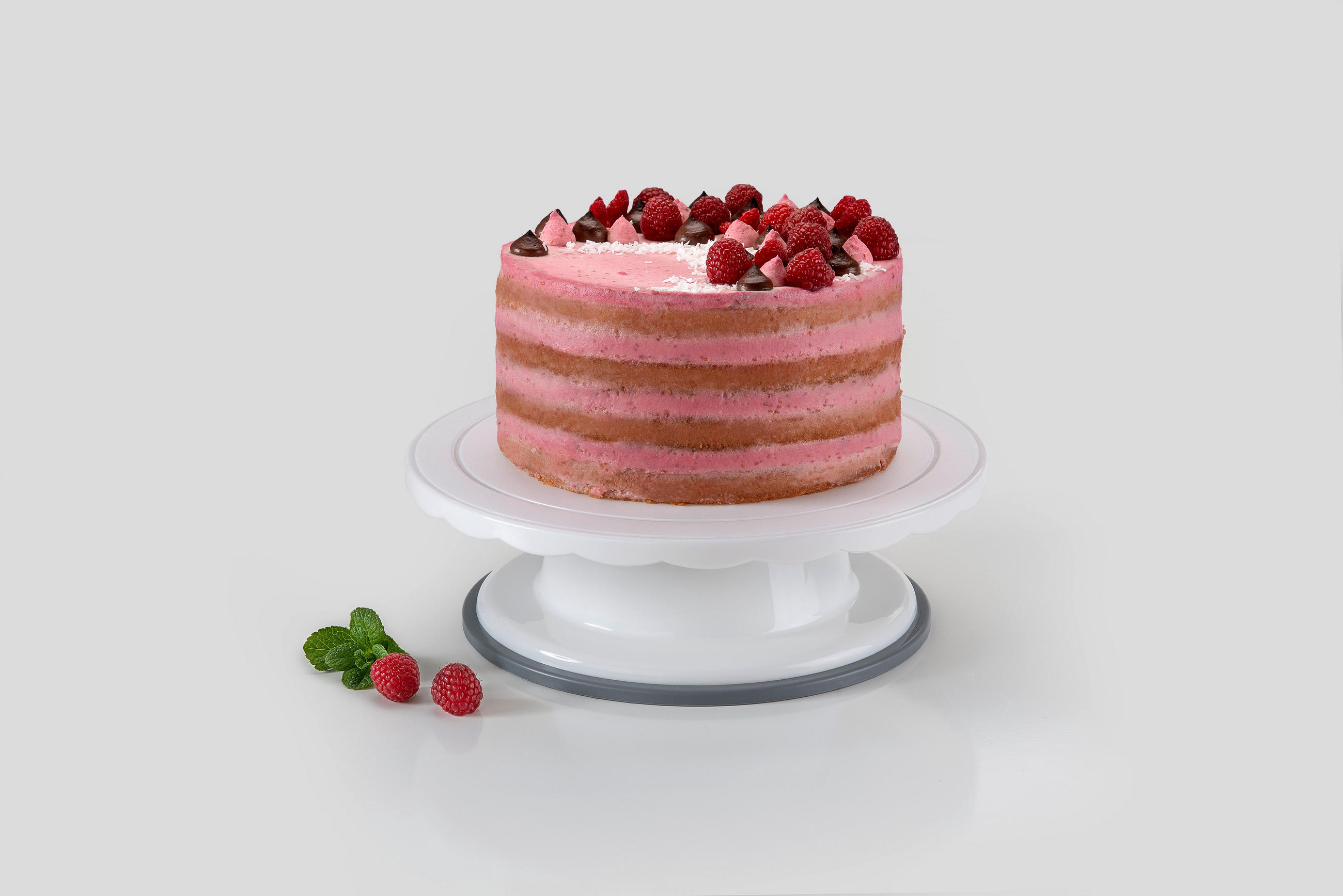 TORTENPLATTE - Weiß, Basics, Kunststoff (27,5cm) - Dr.Oetker