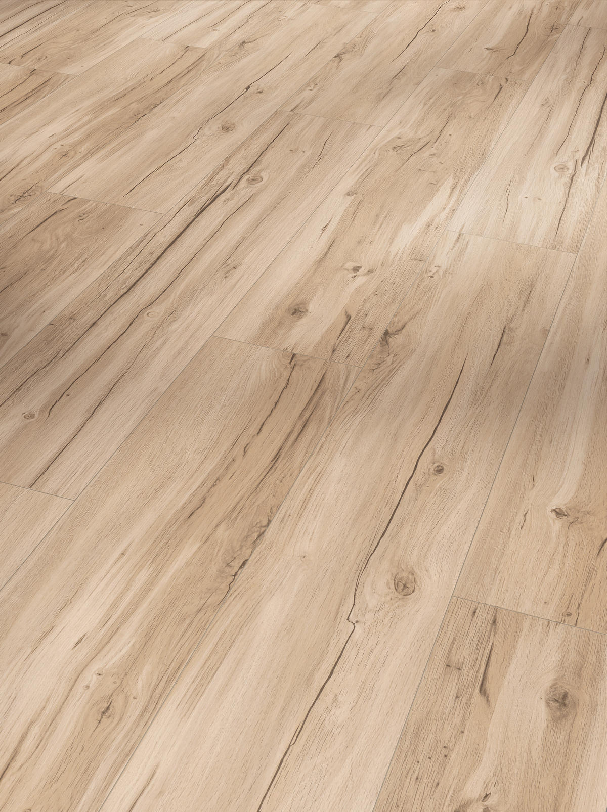 DESIGNBODEN BASIC 5.3 1743002  per  m² - Hellbraun/Eichefarben, Basics, Kunststoff (120,9/22,5/0,53cm) - Parador