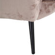 OHRENSESSEL Plüsch Beige  - Beige/Schwarz, KONVENTIONELL, Textil/Metall (83/110/92cm) - Carryhome