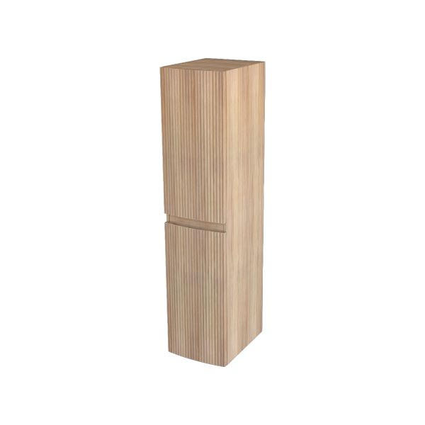 MAGASSZEKRÉNY 30/130/39 cm  - tölgyfa színű, Basics, faalapú anyag/Üveg (30/130/39cm) - Welnova