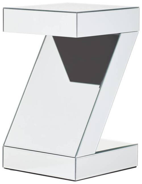 BEISTELLTISCH 30/30/50 cm Silberfarben Freiform  - Silberfarben, Trend, Glas/Holzwerkstoff (30/30/50cm) - Xora