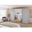SCHWEBETÜRENSCHRANK  in Seidengrau  - Seidengrau/Alufarben, KONVENTIONELL, Glas/Holzwerkstoff (315/229/62cm) - Xora