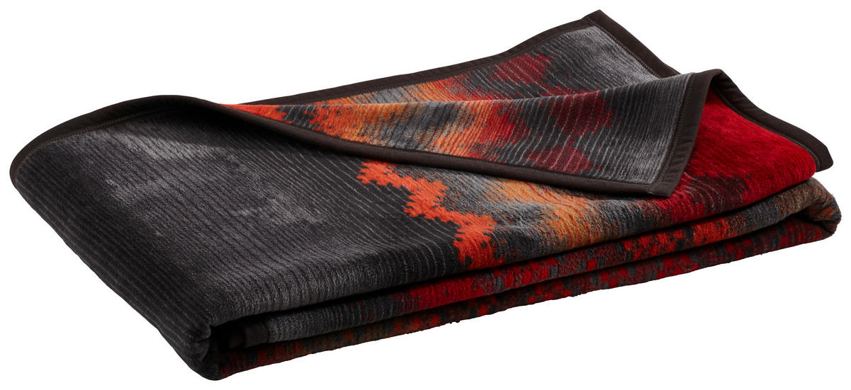 PLÉD 150/200 cm  - piros/szürke, Lifestyle, textil (150/200cm) - Novel