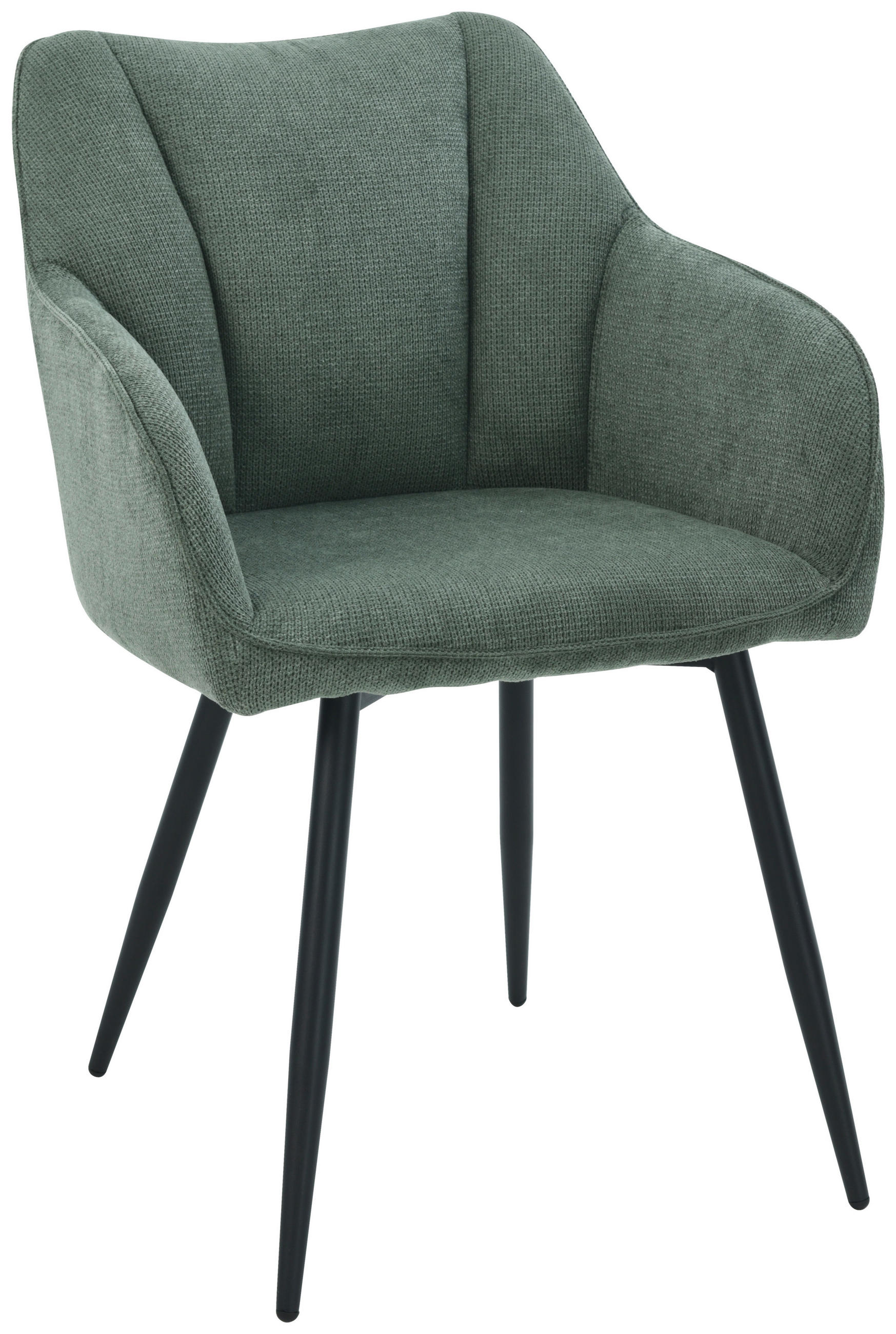 Armlehnstuhl Caro Grün Gepolstert