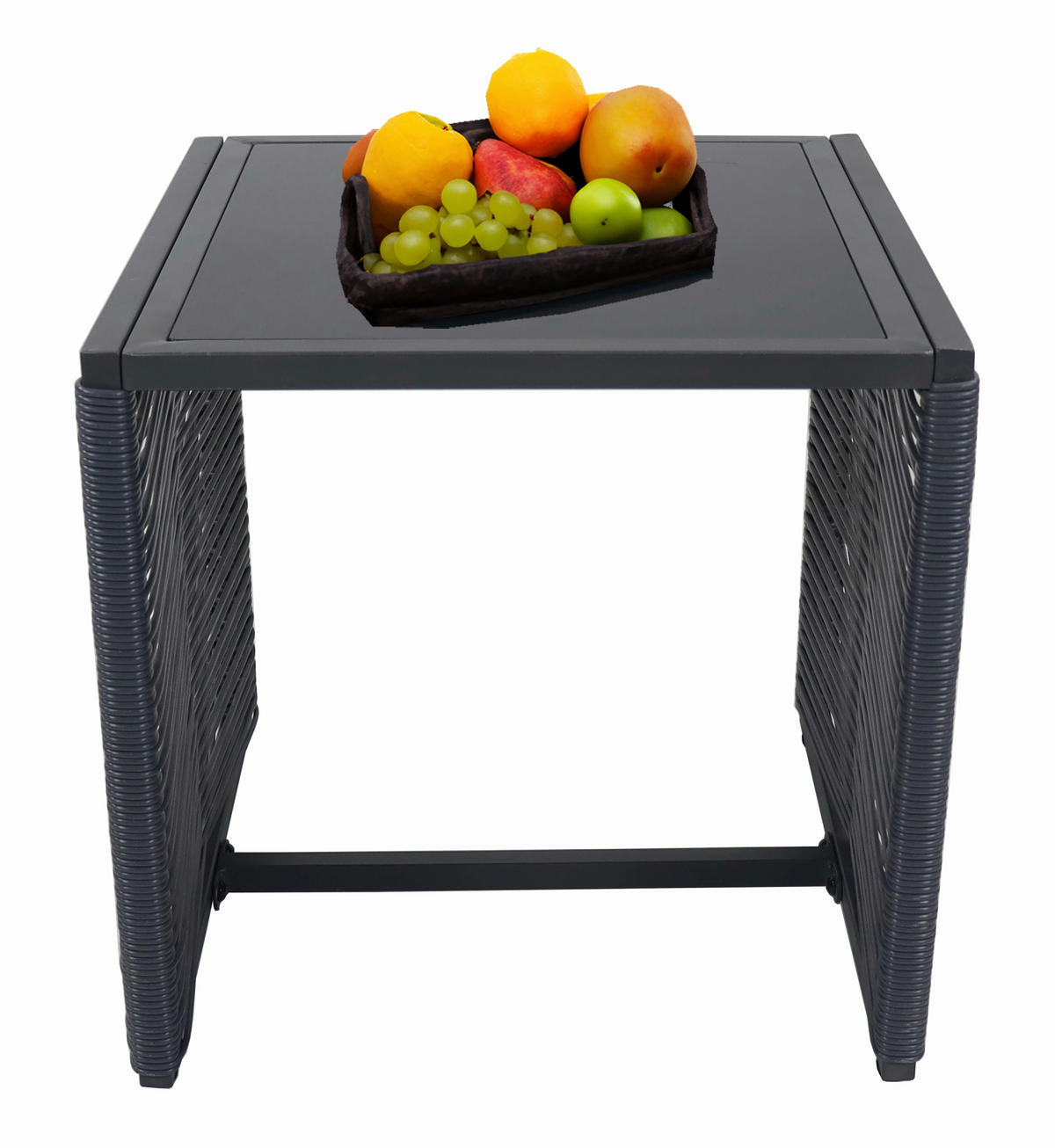 GARTENSET  - Schwarz, MODERN, Glas/Kunststoff - MID.YOU