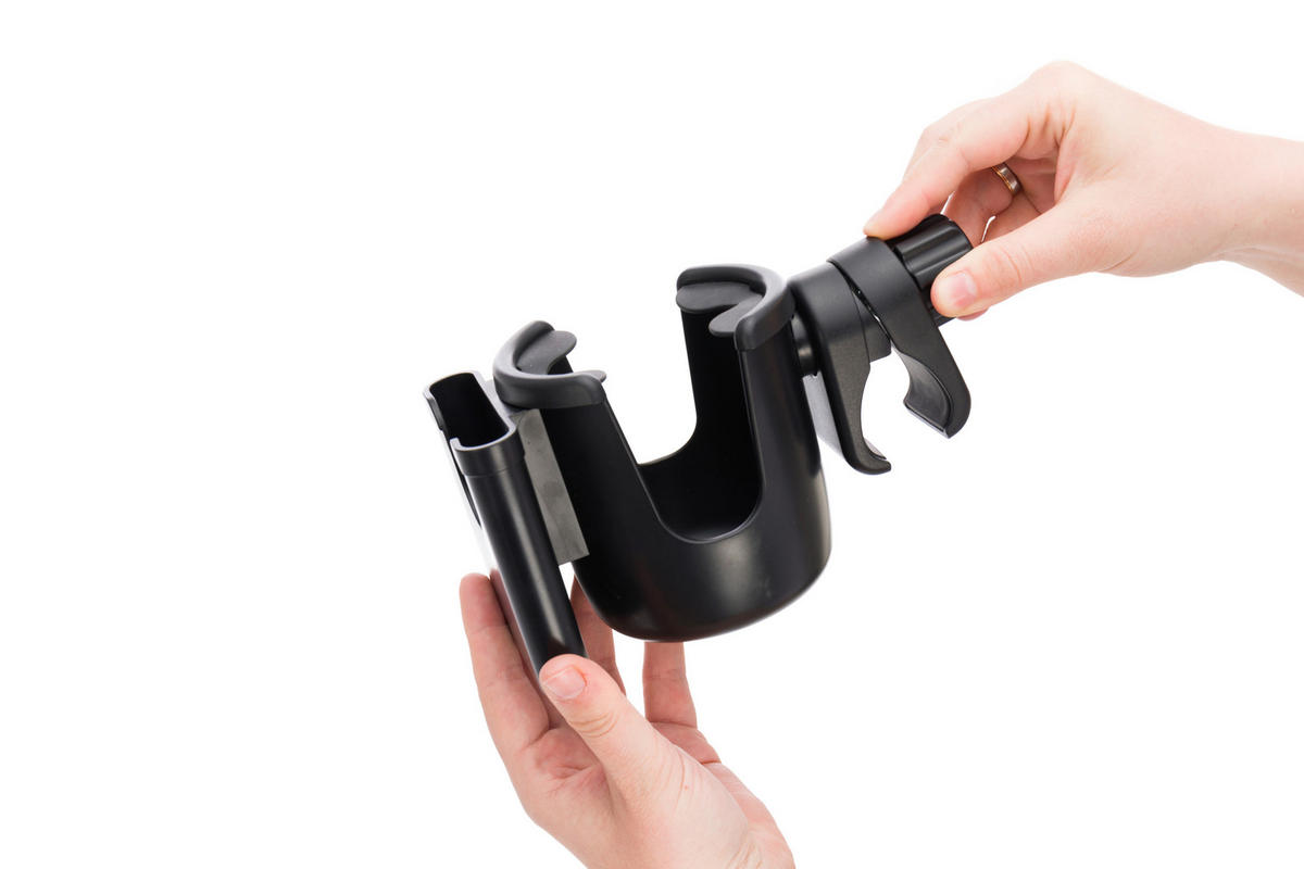 FLASCHEN- UND HANDYHALTER Deluxe  - Schwarz, Basics, Kunststoff (10/19/9cm) - My Baby Lou