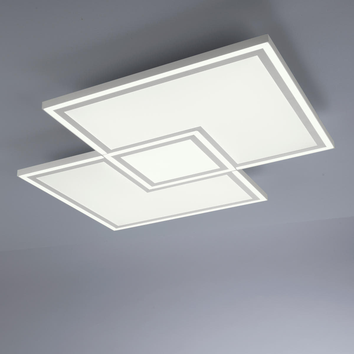 LED-DECKENLEUCHTE 51 W    67/67/5 cm  - Weiss, Trend, Kunststoff/Metall (67/67/5cm) - Novel