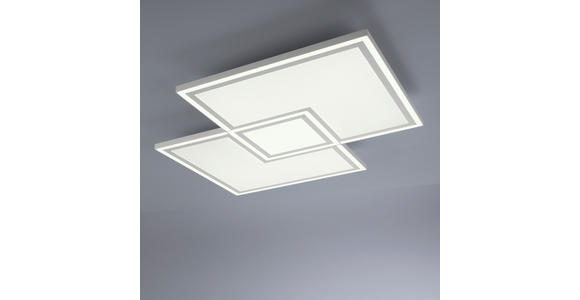 LED-DECKENLEUCHTE 67/67/5 cm   - Weiß, Trend, Kunststoff/Metall (67/67/5cm) - Novel