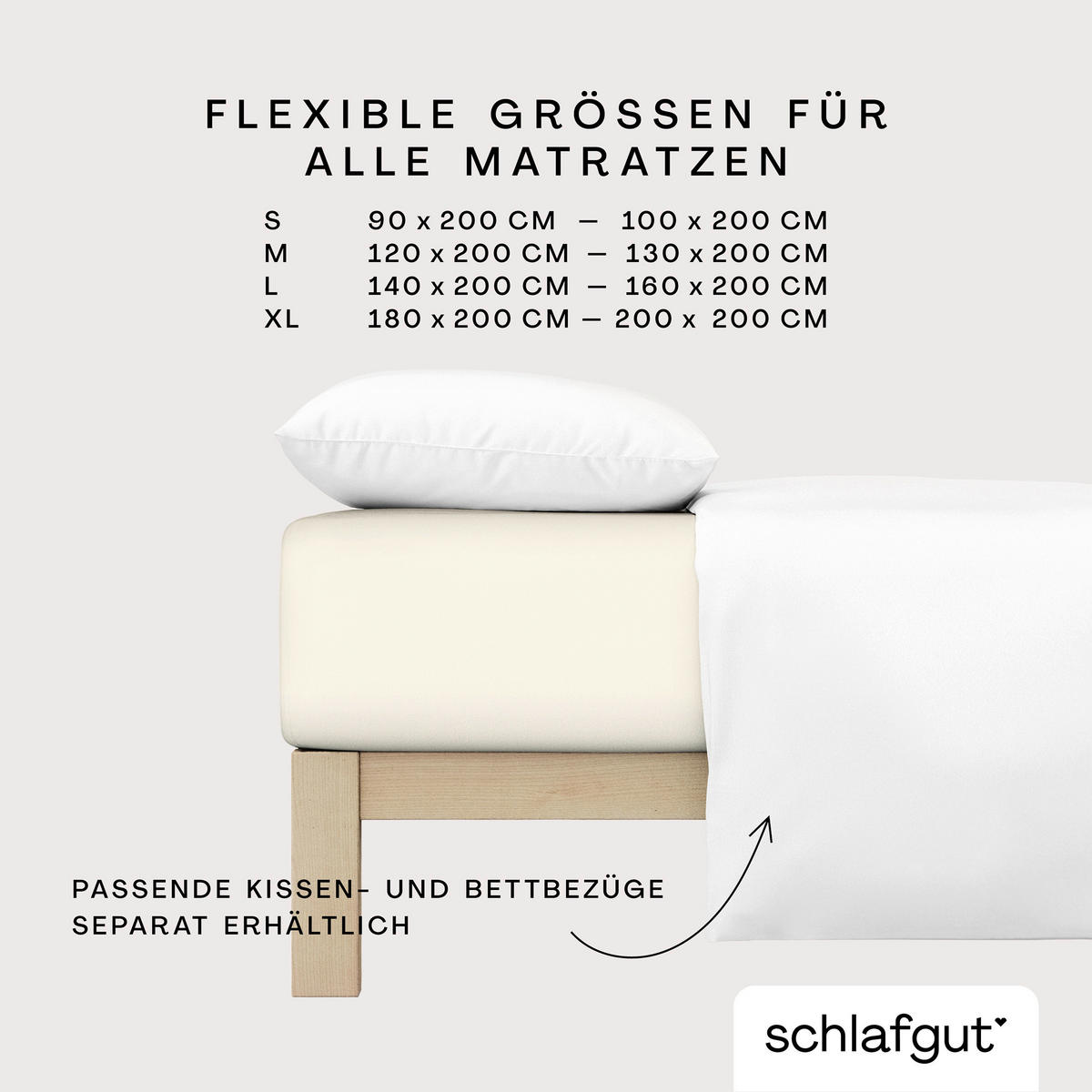 SPANNLEINTUCH 100/200 cm Frottee  - Hellgelb, Basics, Textil (100/200cm) - Schlafgut