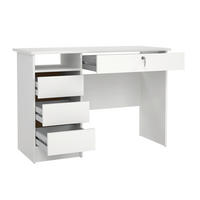 SCHREIBTISCH 109,3/48,5/75,6 cm  in Weiss  - Weiss, Modern, Holzwerkstoff (109,3/48,5/75,6cm) - MID.YOU
