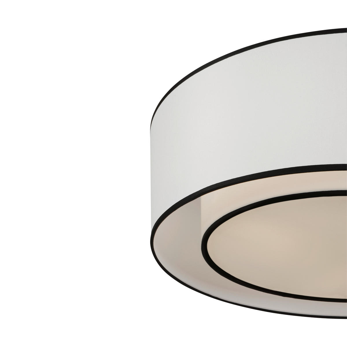 DECKENLEUCHTE 52/18/52 cm   - Weiß, Basics, Textil/Metall (52/18/52cm) - MAYTONI