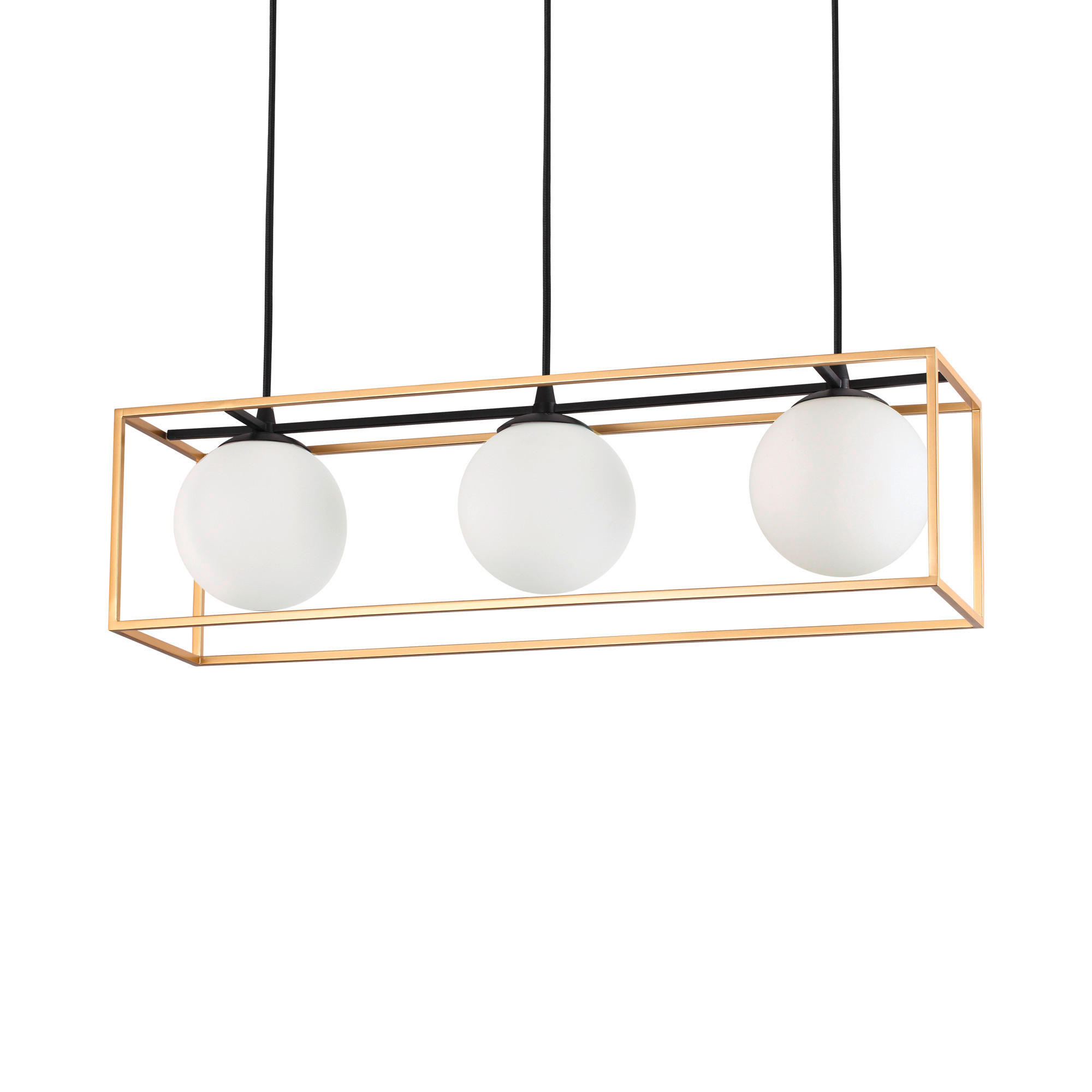 HÄNGELEUCHTE Lingotto   - Messingfarben, Design, Glas/Metall (70/34,5/145/18,5cm)