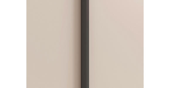 DREHTÜRENSCHRANK 201/223/61 cm,  in Champagner, 4-türig  - Champagner/Graphitfarben, Basics, Glas/Holzwerkstoff (201/223/61cm) - Novel