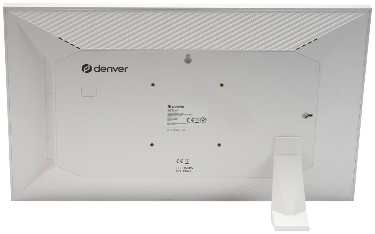 DIGITALER BILDERRAHMEN - Weiß, Design, Kunststoff (39,6/24,5/2,7cm) - DENVER