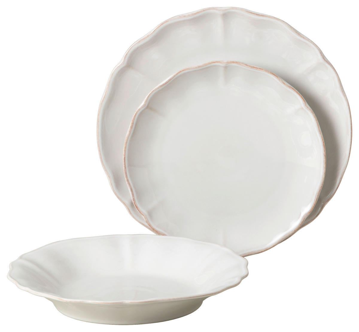 KOMBISERVICE Weiß ALENTEJO 12-teilig 4 Personen  - Weiß, Basics, Keramik - Costa Nova