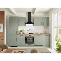 KÜCHENLEERBLOCK 280 cm   in Wildeiche, Schilfgrün  - Schilfgrün/Wildeiche, Trend, Holzwerkstoff/Metall (280cm) - Respekta