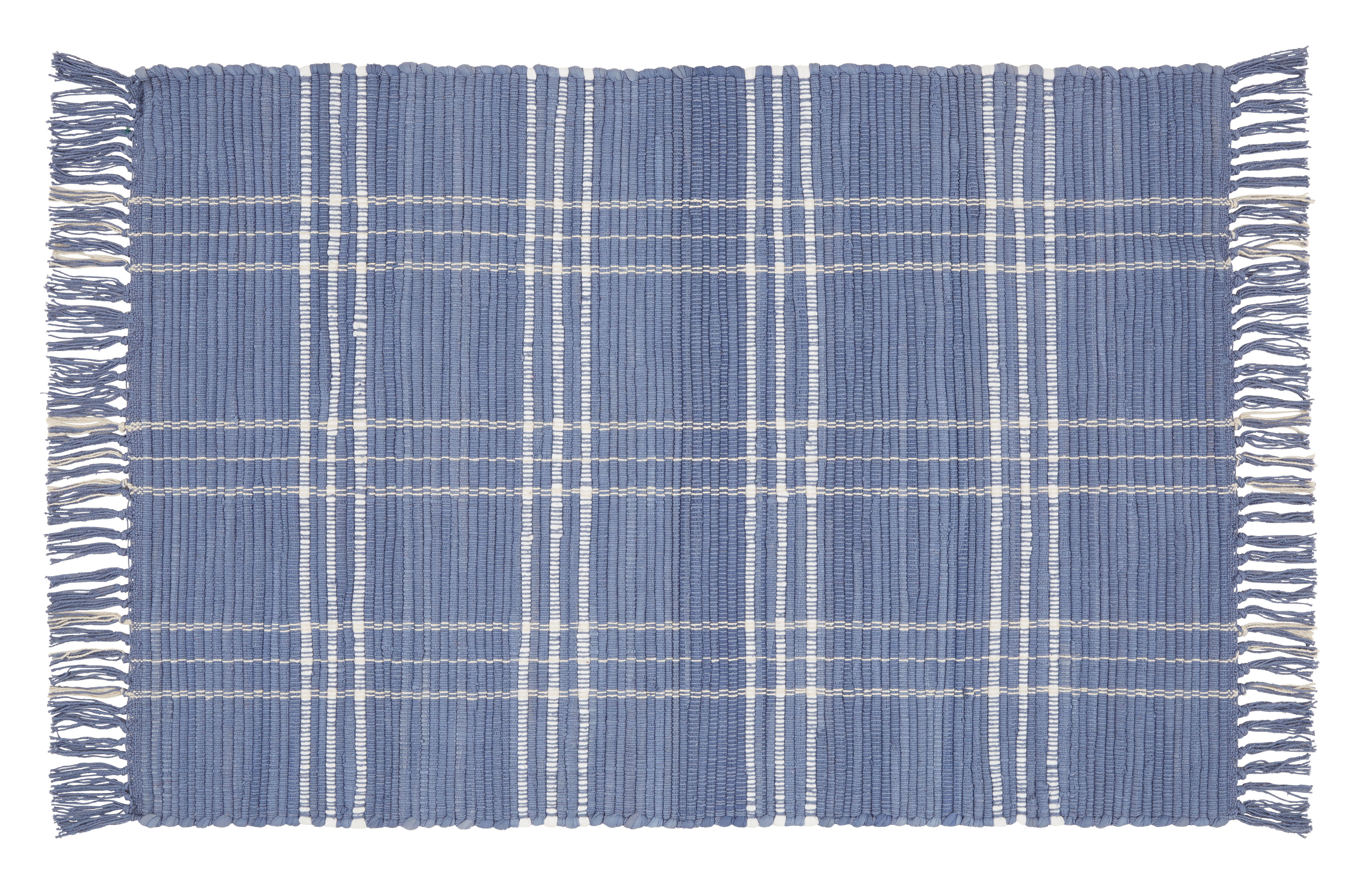 Boxxx RUČNĚ TKANÝ KOBEREC, 60/90 cm, modrá - modrá - textil